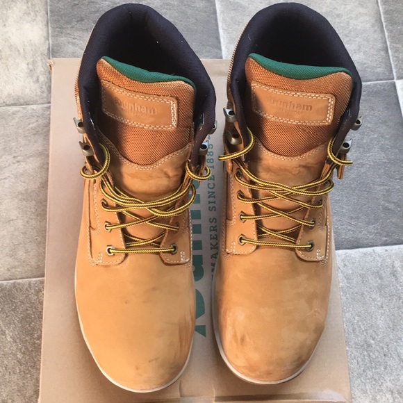 Size 13 6E Dunham 8000 6 inch safety toe boot. Wheat color. - Picture 2 of 8